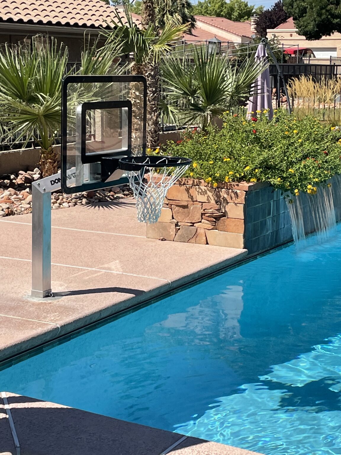 Aluminum Poolside In Ground Basketball Hoop Dominator