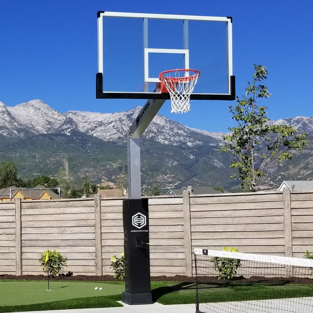 Dominator Pro 72 Basketball Hoop - Shatterproof Aluminum Backboard