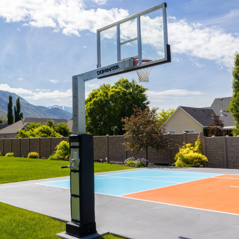 Pro 72" Basketball Hoop Aluminum Backboard Dominator